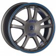 Sparco Rally - Matt Silver Tech Blue Lip